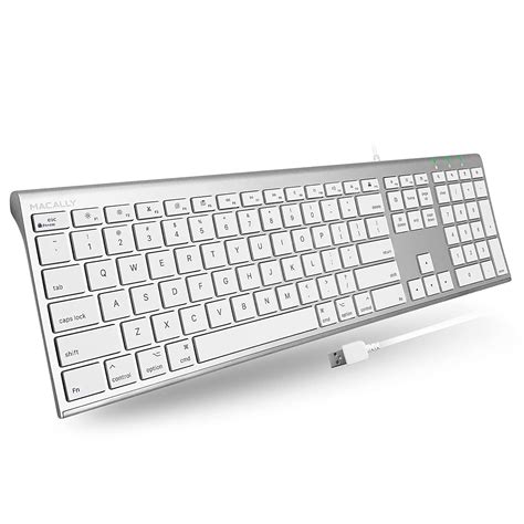 Amazon.in: Buy Macally Ultra-Slim USB Wired Computer Keyboard for Apple ...