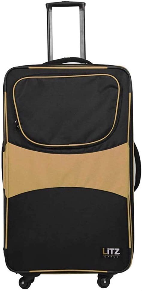 Buy Gold and Black Dance Luggage with Garment Rack - Dance Suitcase ...