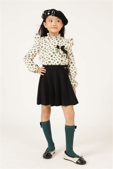 Black Girls Knit Skirt – Core Winter Bottom Wear | Onefriday – One Friday