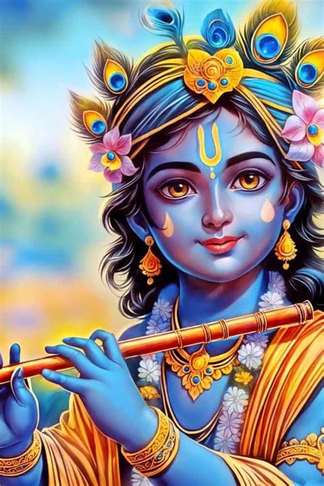 wallpics® Cute little Bal Gopal Baby God Krishna| Kanha Ji | Laddu Lord ...