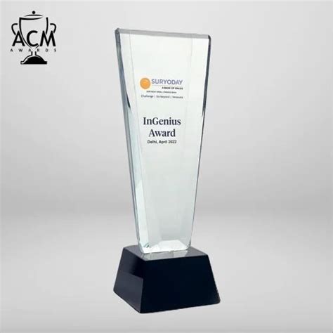 Crystal Trophy - Glass Crystal Trophy Manufacturer from Mumbai