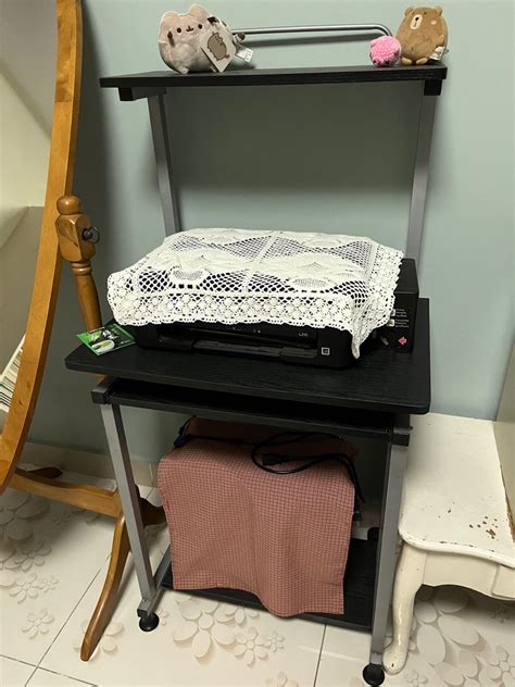 Image result for Computer Table Design Black