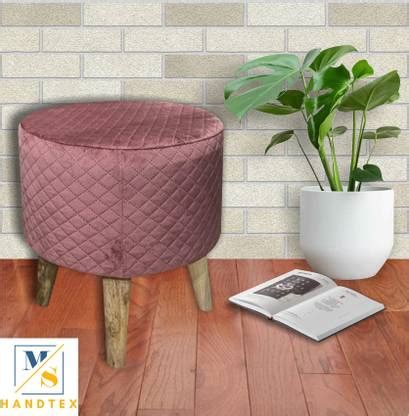 MS HANDTEX Solid Wood Pouf Price in India - Buy MS HANDTEX Solid Wood ...