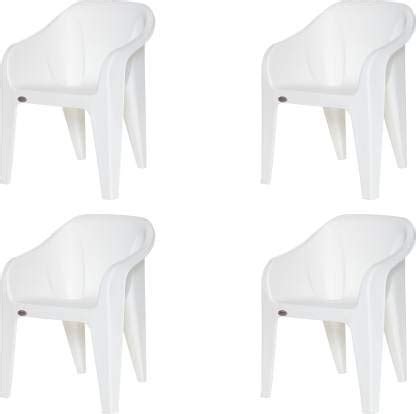 Home& Garden Plastic Outdoor Chair (Set of 3, Black) : Amazon.in: Home ...
