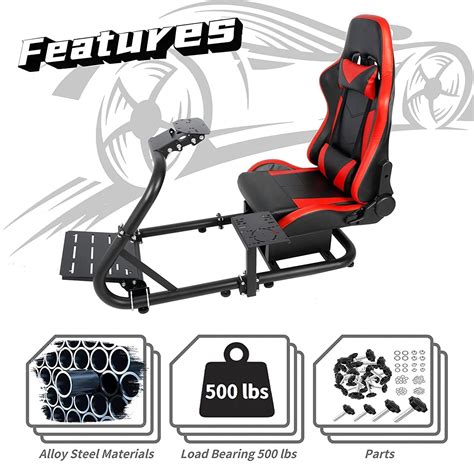 Buy Dardoo G920 Racing Simulator Cockpit with Seat Racing Wheel Stand ...