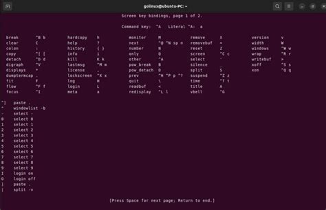 Image result for Linux Screen Command Cheat Sheet