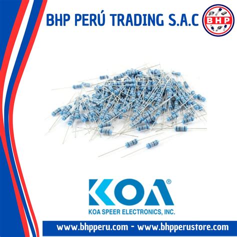 MF1/2CCT52R6801F KOA SPEER RESISTENCIA AXIAL 6.8K OHM – 1/2W 1% – BHP ...
