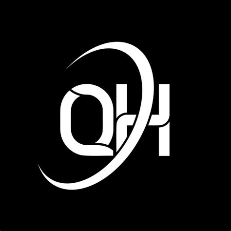 QH logo. Q H design. White QH letter. QH letter logo design. Initial ...