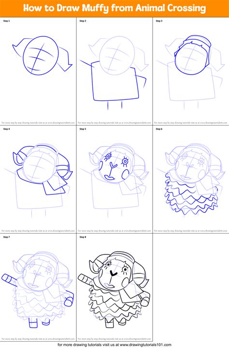 How to Draw Muffy from Animal Crossing (Animal Crossing) Step by Step ...