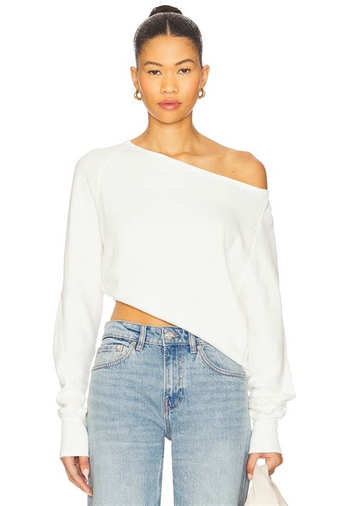 Free People x We The Free Jess Long Sleeve In Clean Ivory in Clean ...