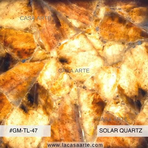Solar Quartz Semi Precious Stone Slab Tile Manufacturer, Exporter from ...