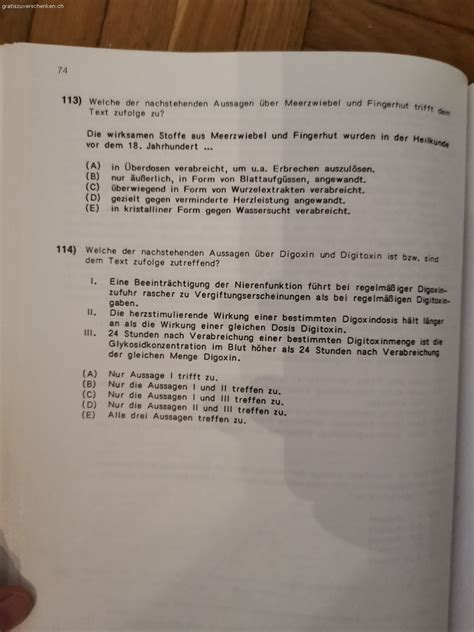 Tests für Numerus clausus - Bücher - Gratis zu verschenken