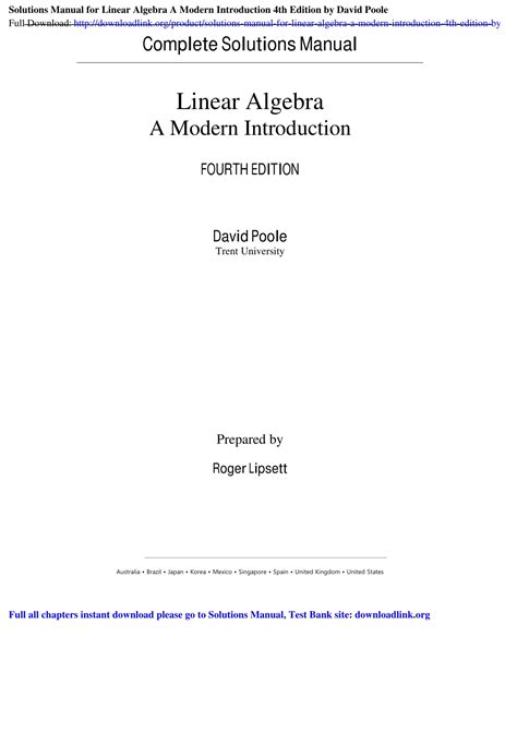 Image result for David Poole Linear Algebra PDF