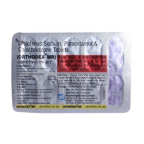 Orthodex-MR - Strip of 10 Tablets : Amazon.in: Health & Personal Care