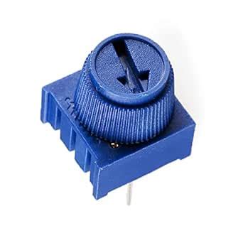 10pcs 10KΩ (ohm) Breadboard Blue Trimmer Potentiometer, Adjustment Knob ...