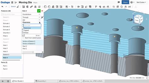 Image result for Onshape Hole Tap Types Tutorial