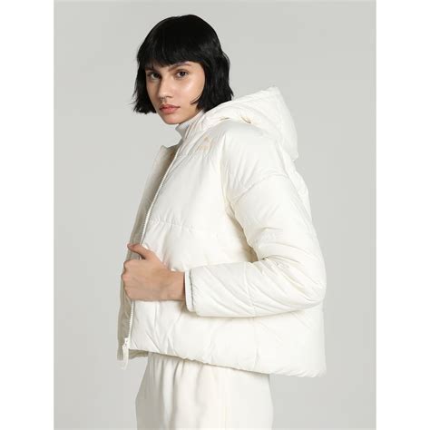 Buy Puma Classics Women White Padded Jacket Online
