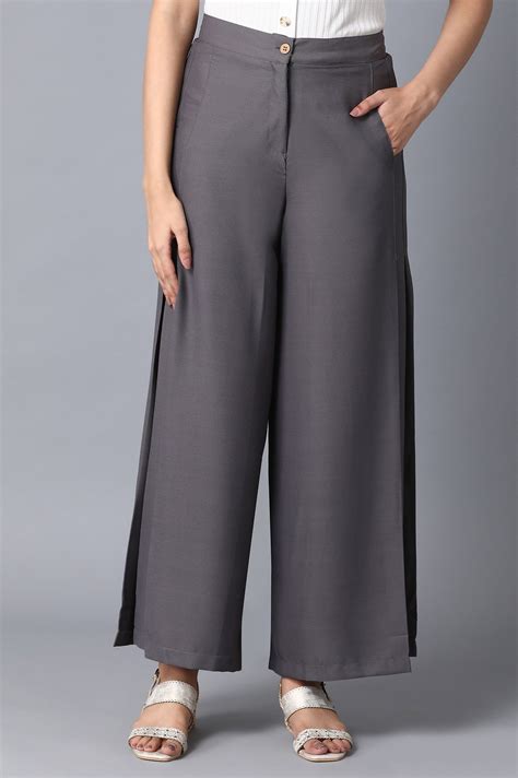 Buy Grey Loose Fit Palazzo Online for Woman | Shop for Aurelia