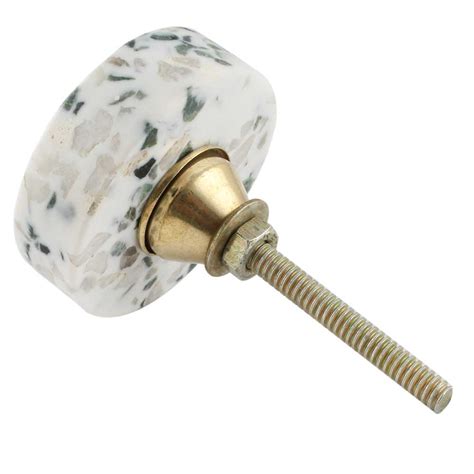 Terrazzo Marble Round Cabinet Knobs