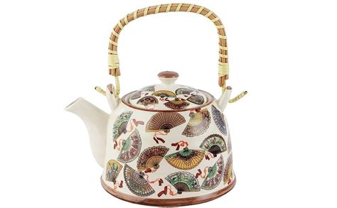 Buy SQUICKLE Beautifully Floral Printed Ceramic Tea & Coffee Kettle ...