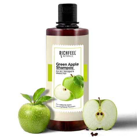 Buy Richfeel Green Apple Shampoo For Dry & Damaged Hair | Anti Dandruff ...