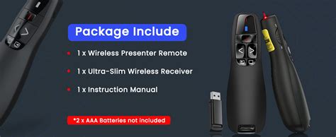 rts Wireless Laser Pointer Remote Controller Presenter for Presentation ...