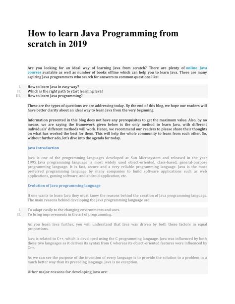 Image result for How to Learn Java From Scratch Free