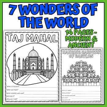 Wonders in the World Hand Out 的图像结果