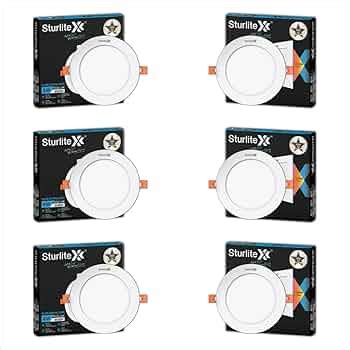 Sturlite Eco LYF 8W Round LED Downlight| Cool White Color Temperature ...