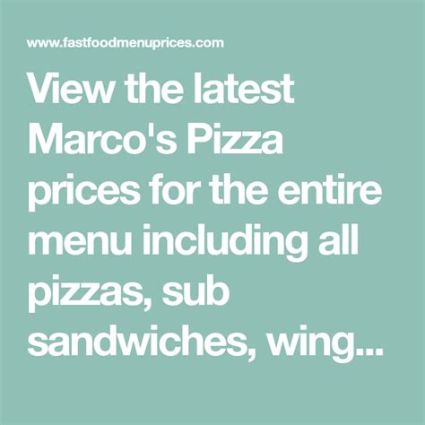 Image result for Marcos VIP Menu