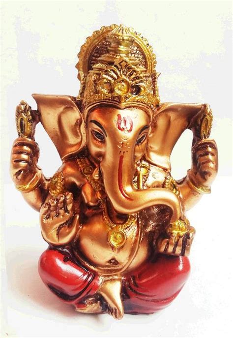 Craft Mart GANESHA STATUE Hindu God HIGH QUALITY Bronze color Resin ...
