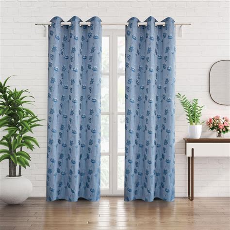 Buy Sketch Patina Set of 2 Jacquard Light Filtering Door Curtains from ...