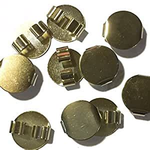 Blank Bolo Tie Round Slides Pack of 10 Gold Tone 16mm. : Amazon.in ...