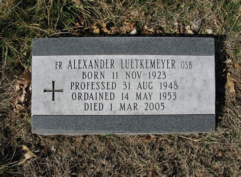 Rev Alexander Luetkemeyer (1923-2005): homenaje de Find a Grave