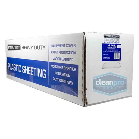 4 mil 20'x100' Construction Film Plastic Sheeting | Clean Pro Supply