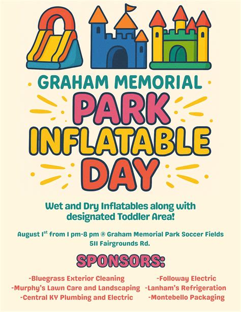 Inflatables Day at the Graham Memorial Park Soccer Fields - Visit ...