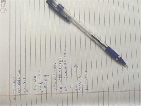 A body sliding on ice with a velocity 8m/s comes to rest after ...