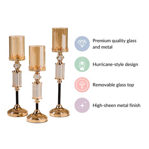 Tall Luxury Floor Candle Holder Set Of 3 Online - Premium Candle Stand ...