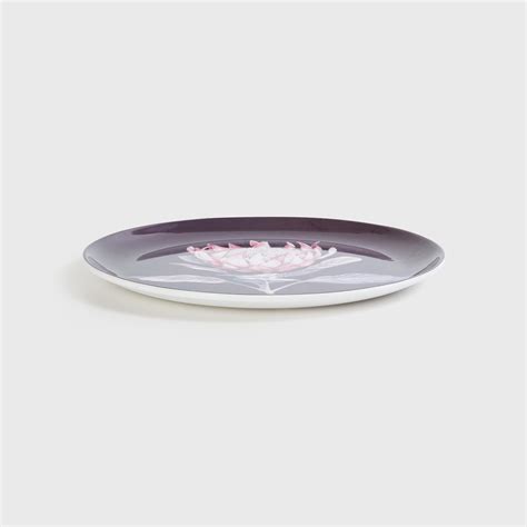 Buy Meadows Theme Protea Purple Printed Melamine Side Plate - 19cm from ...