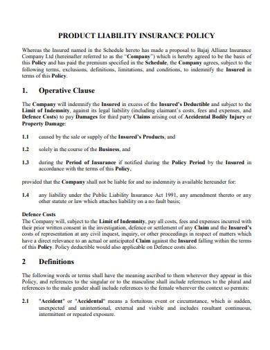 Liability Insurance Policy 的图像结果