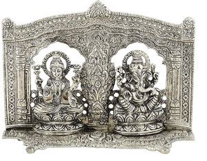 Jaipuri Craft Silver Oxidize Deepawali Pooja Laxmi Ganesh Ji Decorative ...