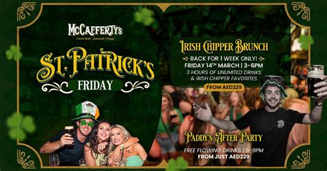 Chipper Brunch - Paddys Weekend Special, McCafferty's JVC, Dubai, 14 ...