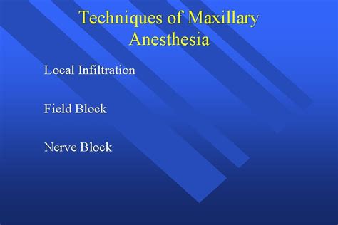 Maxillary Local Anesthesia 的图像结果