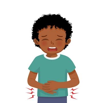 Little african boy suffering from stomachache diarrhea indigestion ...