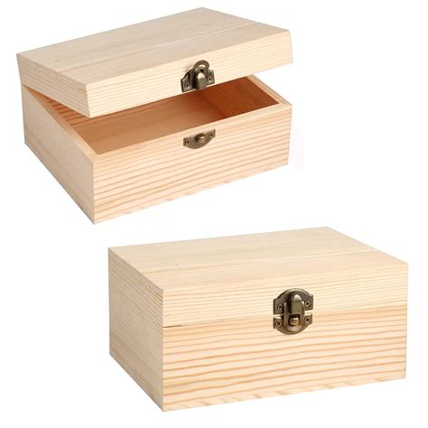 Simple Wooden Boxes Small Wooden Box With Sliding Lid / Pendrive