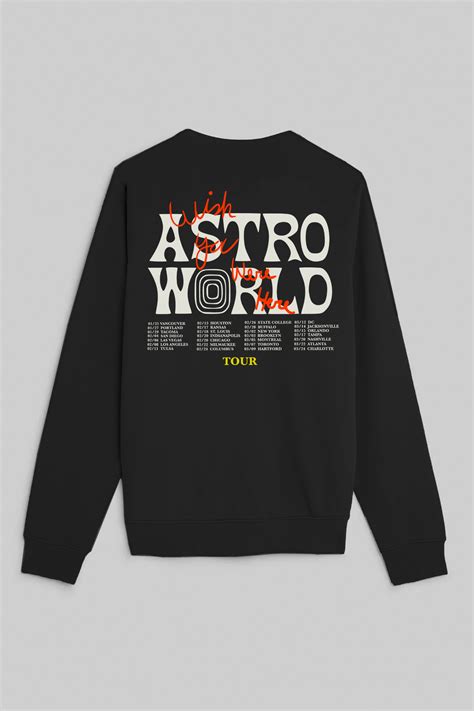 Astro World Black 100% Cotton Fleece Oversized Printed Round Full ...