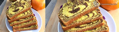 Orange swirl cake-No oven-Pressure cooker method-How to make-Step by ...