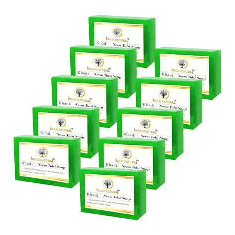 Khadi Natural Aloe Vera Soap 125g (Pack of 10) - Gentle Nourishment for ...