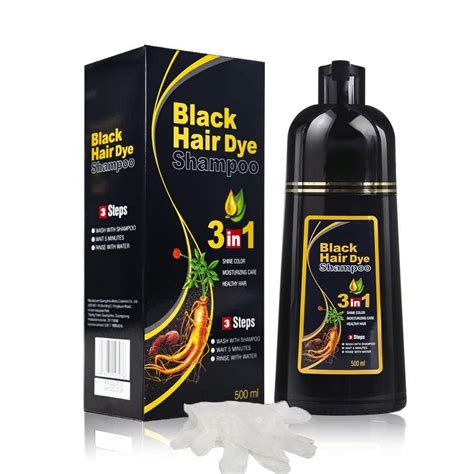 Buy URBANMAC Herbal 3 in 1 Hair Dye Instant Black Hair Shampoo for ...