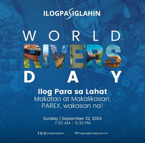 World Rivers Day, 2442 Havana Street, Sta. Ana, 1009 Manila ...
